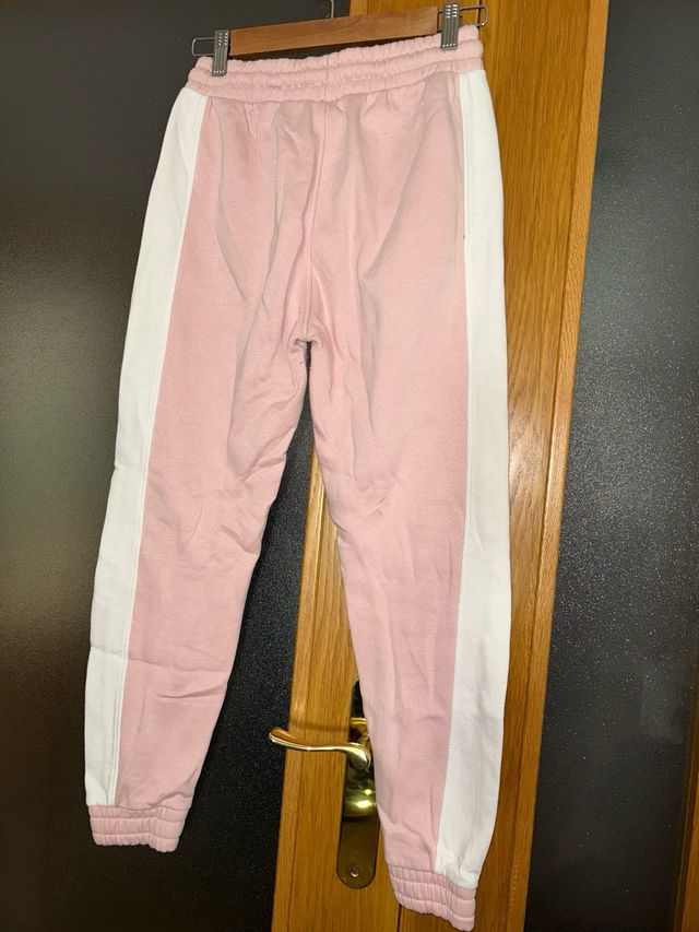 Chándal deportivo niña rosa y blanco