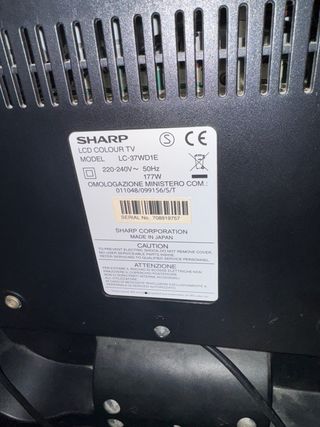 Televisión Sharp Aquos Negra 35 pulgadas