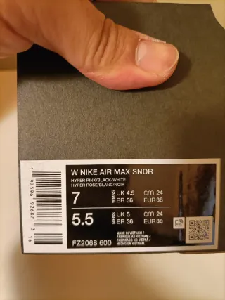 T38 Nike Air Max SNDR rosas