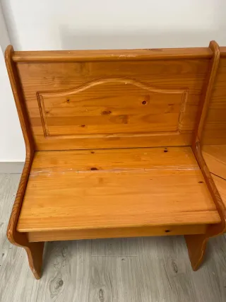 Rinconera de cocina de madera.