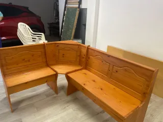 Rinconera de cocina de madera.