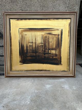 Quadro moderno oro e marrone