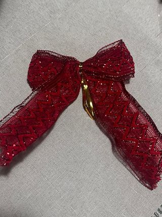 Set 80 Fiocchi Natalizi Rossi e Dorati