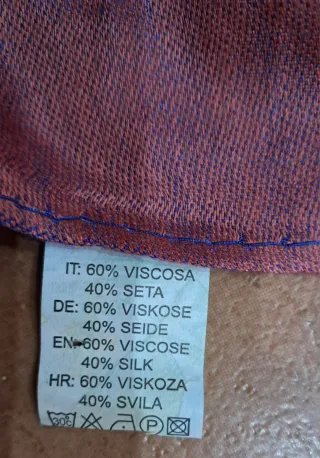 Pañuelo fular Viscosa y Seda Multicolor