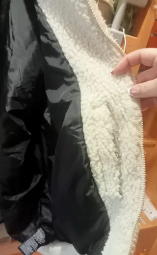 Giacca Calvin Klein Sherpa Originale Bianca