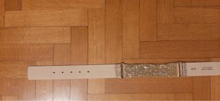 Cintura donna oro/argento con strass