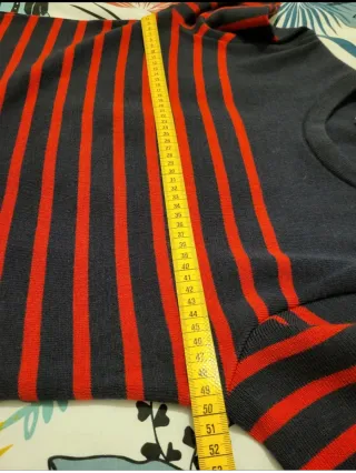 Jersey marinero Armor Lux rayas azul y rojo