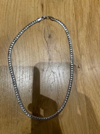 Cadena de plata para hombre