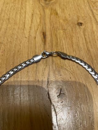 Cadena de plata para hombre