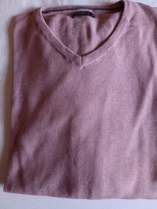 Jersey UNIT rosa hombre cuello pico