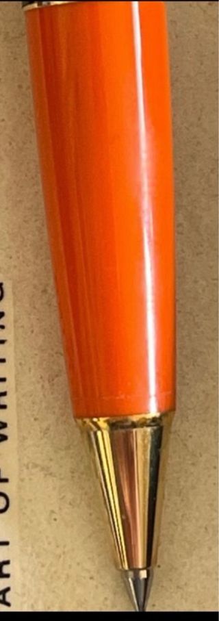 Montblanc Penna Arancione Oro Fuori Produzione