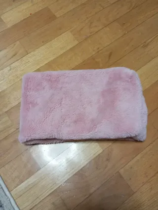 Braga cuello niña terciopelo rosa