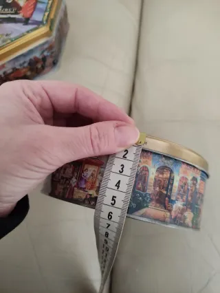 Coppia scatole latta vuote vintage Jacobsen's