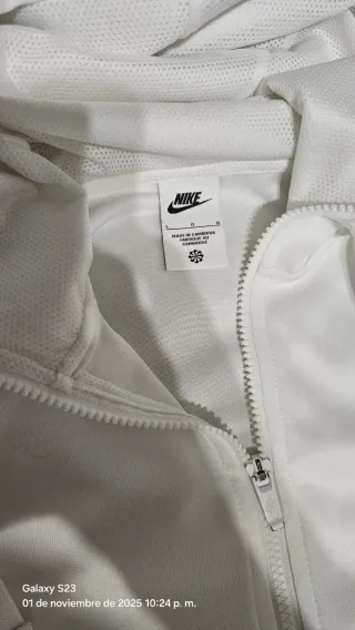 Sudadera Nike Blanca con Logo