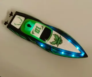 Barca RC Negra y Verde