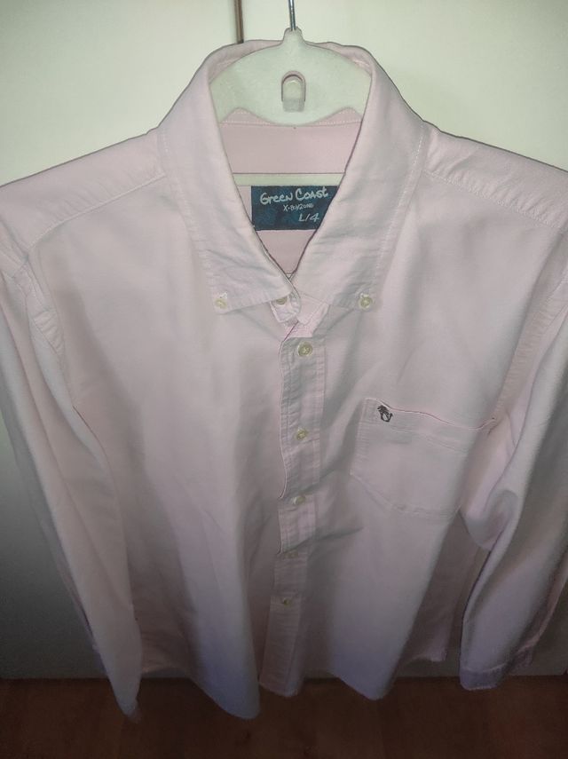 Camisa Vestir Rosa Green Coast Talla L