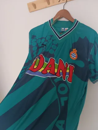 Camiseta RCD Espanyol retro. Tamudo 29. Talla XL