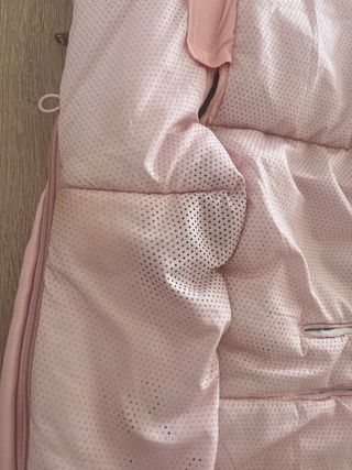 Saco de cochecito rosa con forro de pelo Mayoral