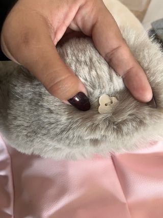 Saco de cochecito rosa con forro de pelo Mayoral