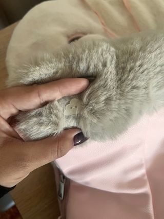 Saco de cochecito rosa con forro de pelo Mayoral