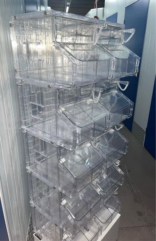 Expositor productos a granel transparente