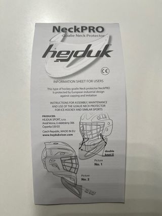 Protección Cuello Portero Hockey Universal