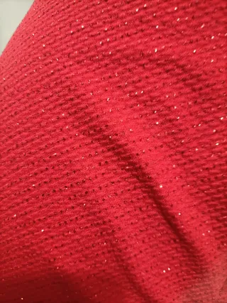 Vestido de fiesta rojo brillante