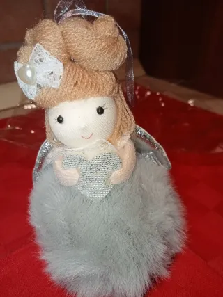 Angelo in tessuto con cuore