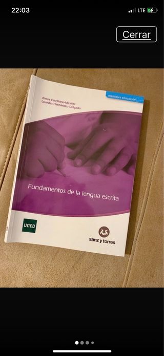 Libro Fundamentos de la Lengua Escrita UNED