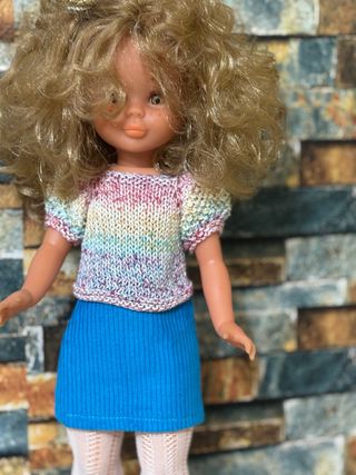 Falda turquesa para Nancy