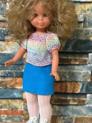 Falda turquesa para Nancy