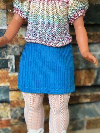 Falda turquesa para Nancy