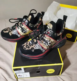 Zapatillas Buffalo Animal Print - Talla 41