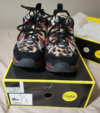 Zapatillas Buffalo Animal Print - Talla 41