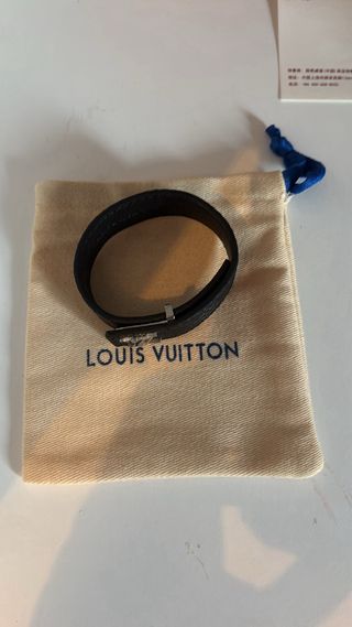 Bracciale Louis Vuitton Nero Argento