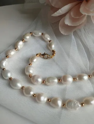Collana perle e oro