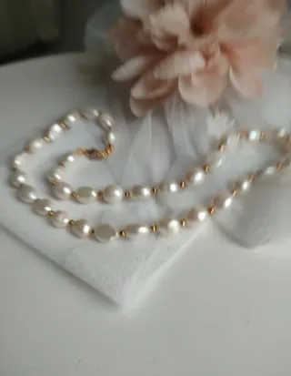 Collana perle e oro