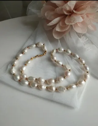 Collana perle e oro