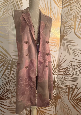 Chaleco estampado floral talla única