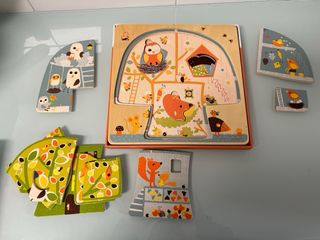 Puzzle Djeco 3 Niveles Casita Árbol