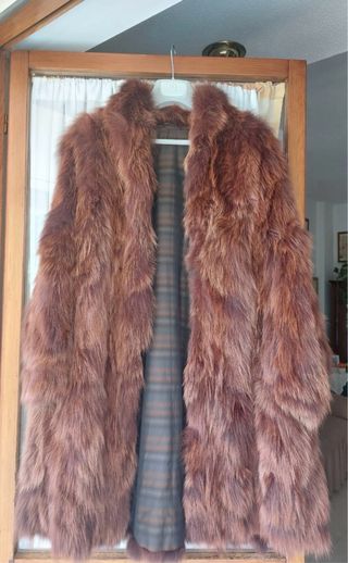 Pelliccia volpe  lunga rossiccia