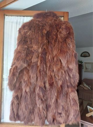 Pelliccia volpe  lunga rossiccia