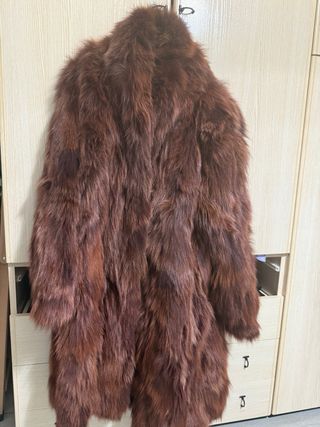 Pelliccia volpe  lunga rossiccia