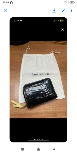 Cartera Bimba y Lola efecto piel cocodrilo