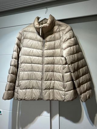 Chaqueta mujer Plumas ligero Beige Talla L