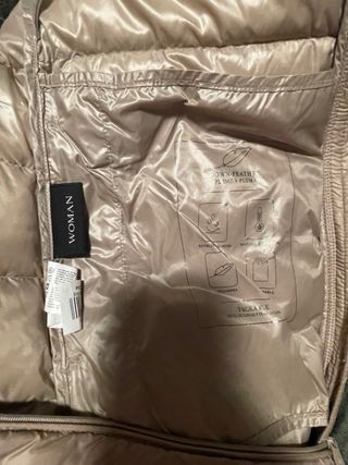 Chaqueta mujer Plumas ligero Beige Talla L