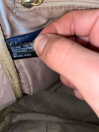 Zaino Michael Kors Blu Oro