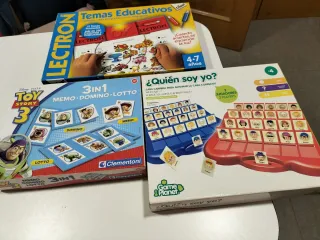 Lote 3 Juegos Educativos Lectron, Toy Story, Quién