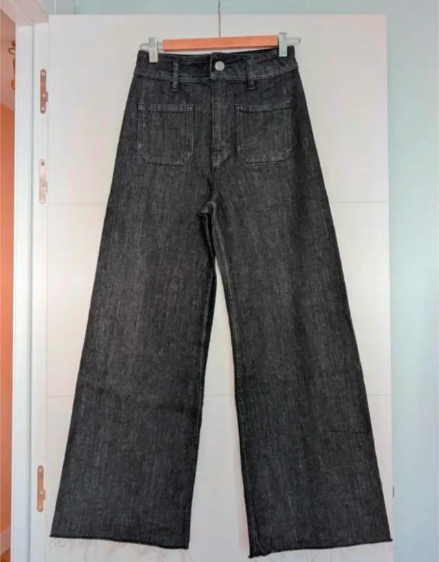 Zara Pantalones vaqueros Marine straight Patch 36