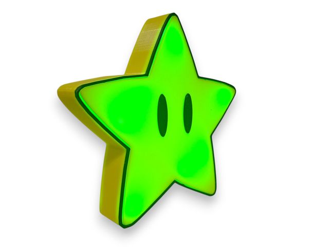Luz Estrella Mario Bros Verde y Amarillo